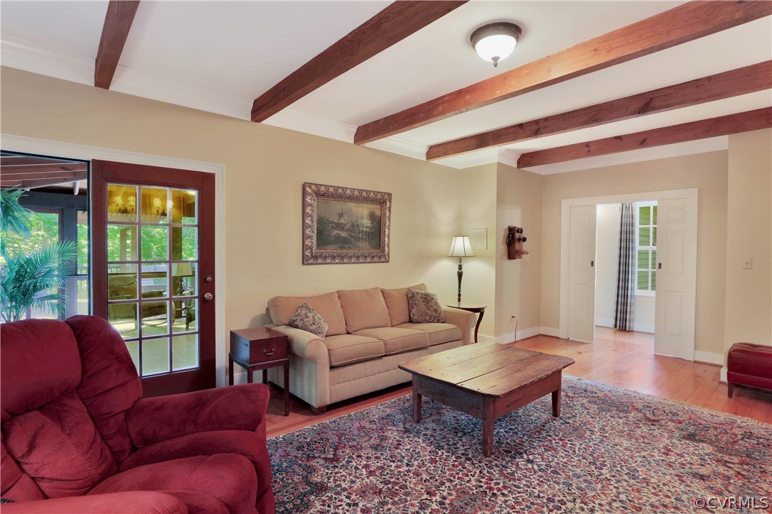 14600 Benefice Ridge Chesterfield, VA 23838 - Photo 13 of 37 Spacious family room with pine wood flooring, wood