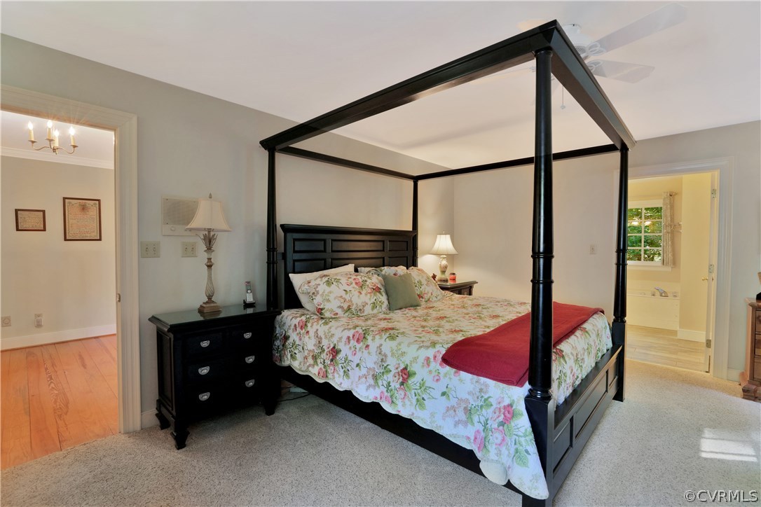 14600 Benefice Ridge Chesterfield, VA 23838 - Photo 26 of 37 Large master bedroom with carpet, ceiling fan and