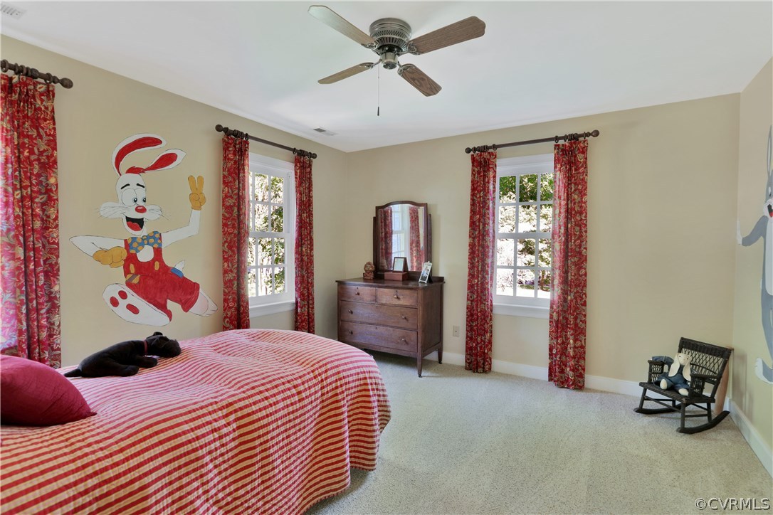 14600 Benefice Ridge Chesterfield, VA 23838 - Photo 30 of 37 Bedroom with carpet, ceiling fan and closet.