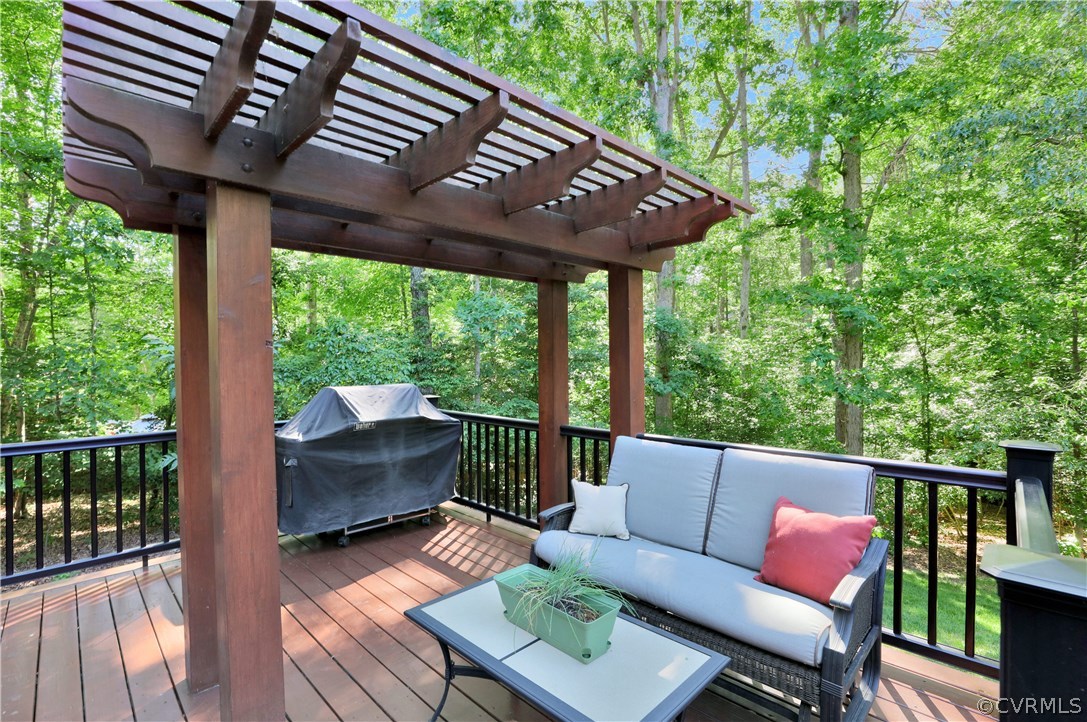 14600 Benefice Ridge Chesterfield, VA 23838 - Photo 33 of 37 Large deck with low-maintenance railing overlooks