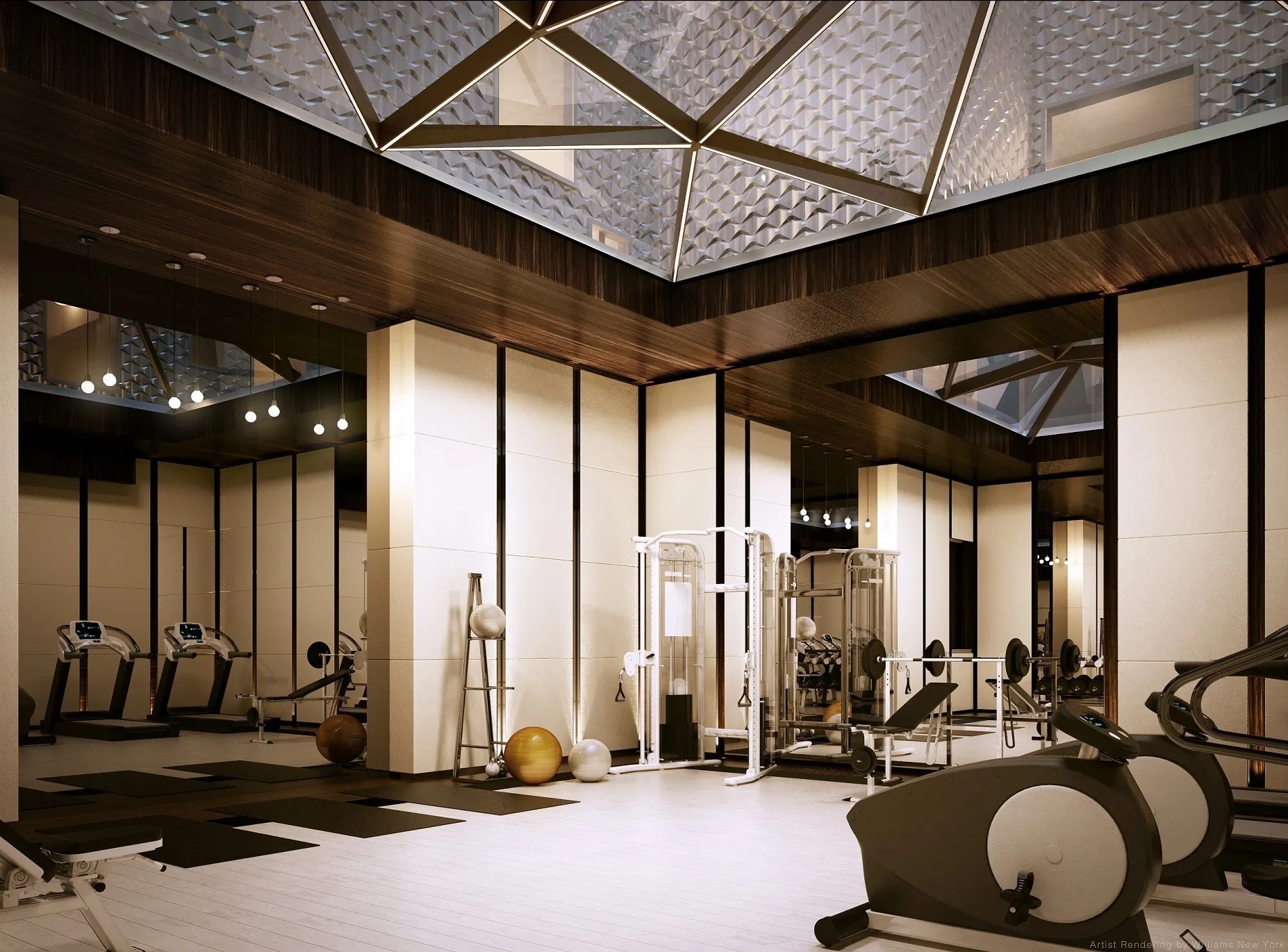 11 Beach Street, Unit 8A Manhattan, NY 10013 - Photo 20 of 23 a room with gym equipment