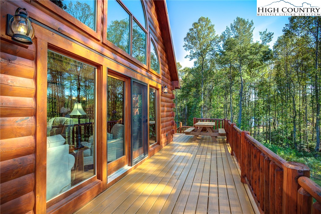 3460 South Center Church Road Thurmond, NC 28683 - Photo 11 of 50 a balcony with view of balcony