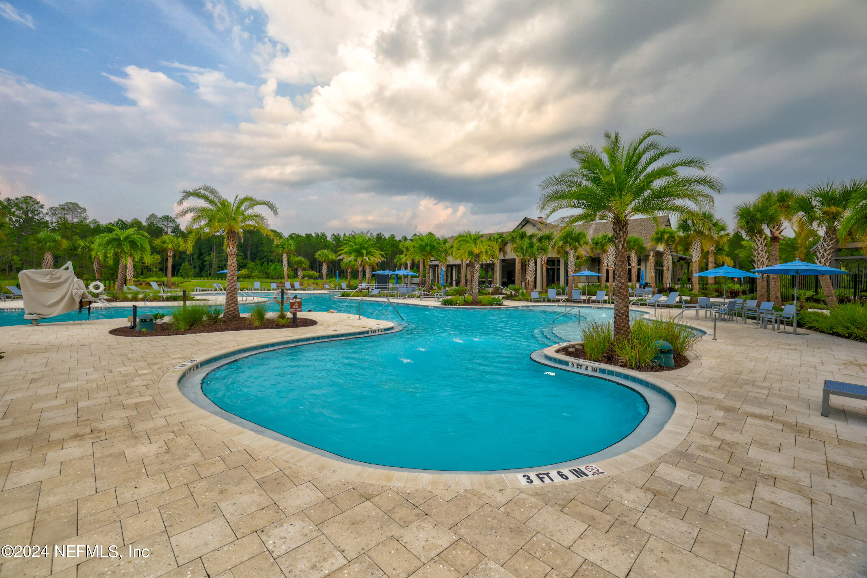 75605 Blackbird Drive Yulee, FL 32097 - Photo 37 of 46 a view of outdoor space yard and swimming pool