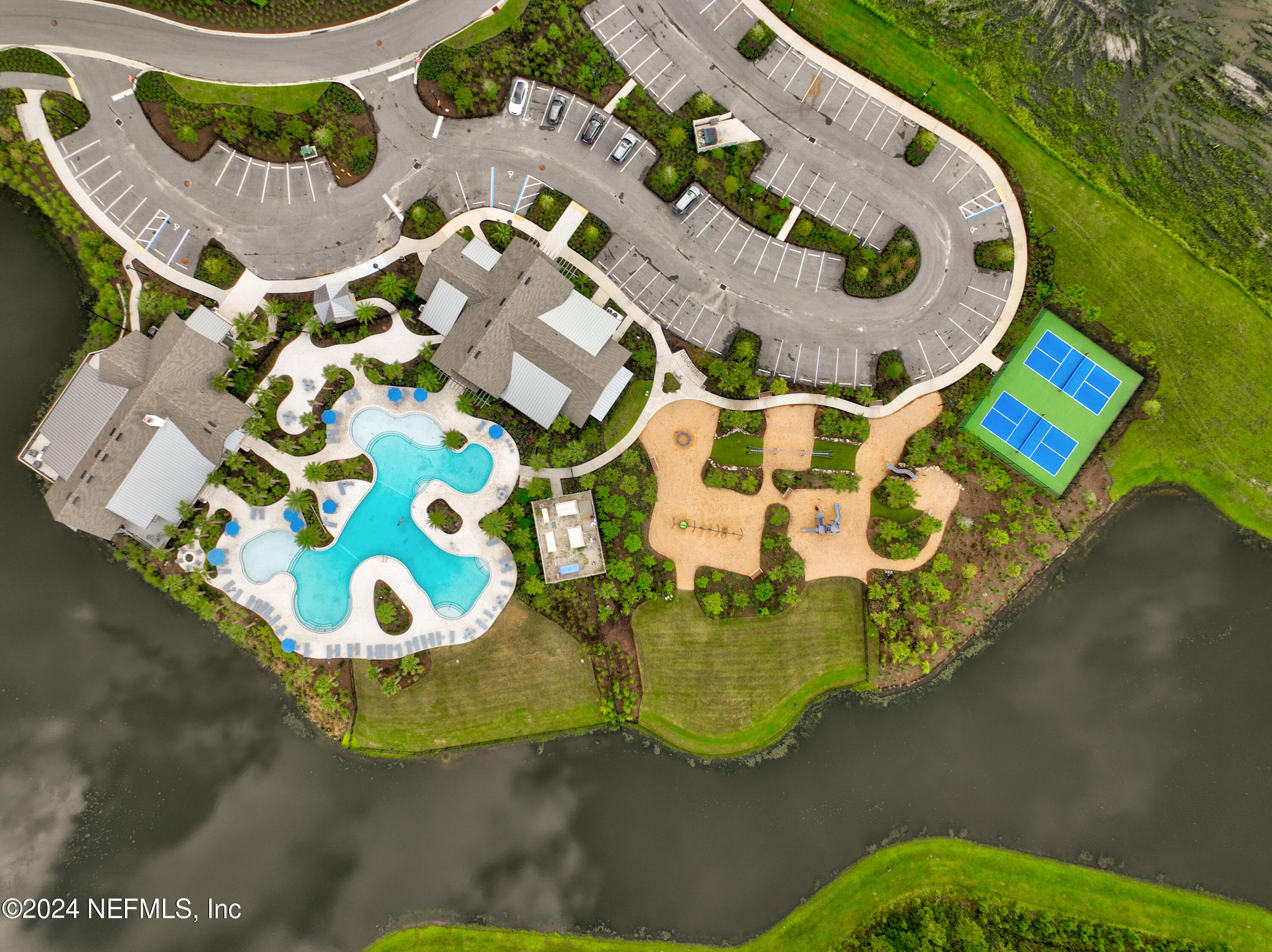 75605 Blackbird Drive Yulee, FL 32097 - Photo 40 of 46 an aerial view of a house swimming pool and