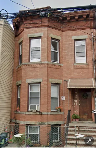 a view of a building with a window