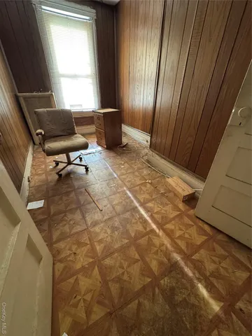 a living room with a couch and a table