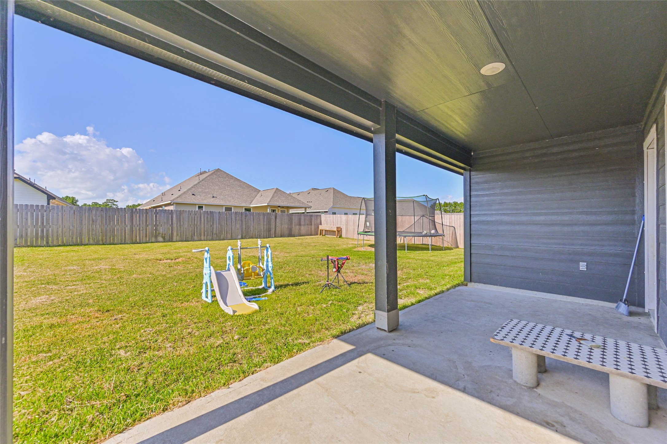136 Little Spg Court Anahuac, TX 77514 - Photo 26 of 34 a view of a pool with an outdoor space
