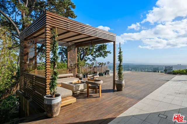 a view of outdoor space and seating area
