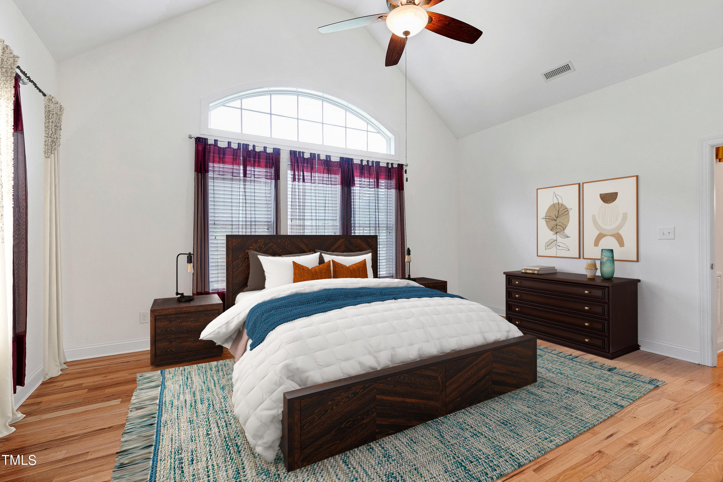 644 Uwharrie Ridge Road Chapel Hill, NC 27516 - Photo 22 of 43 a bedroom with a bed and a dresser