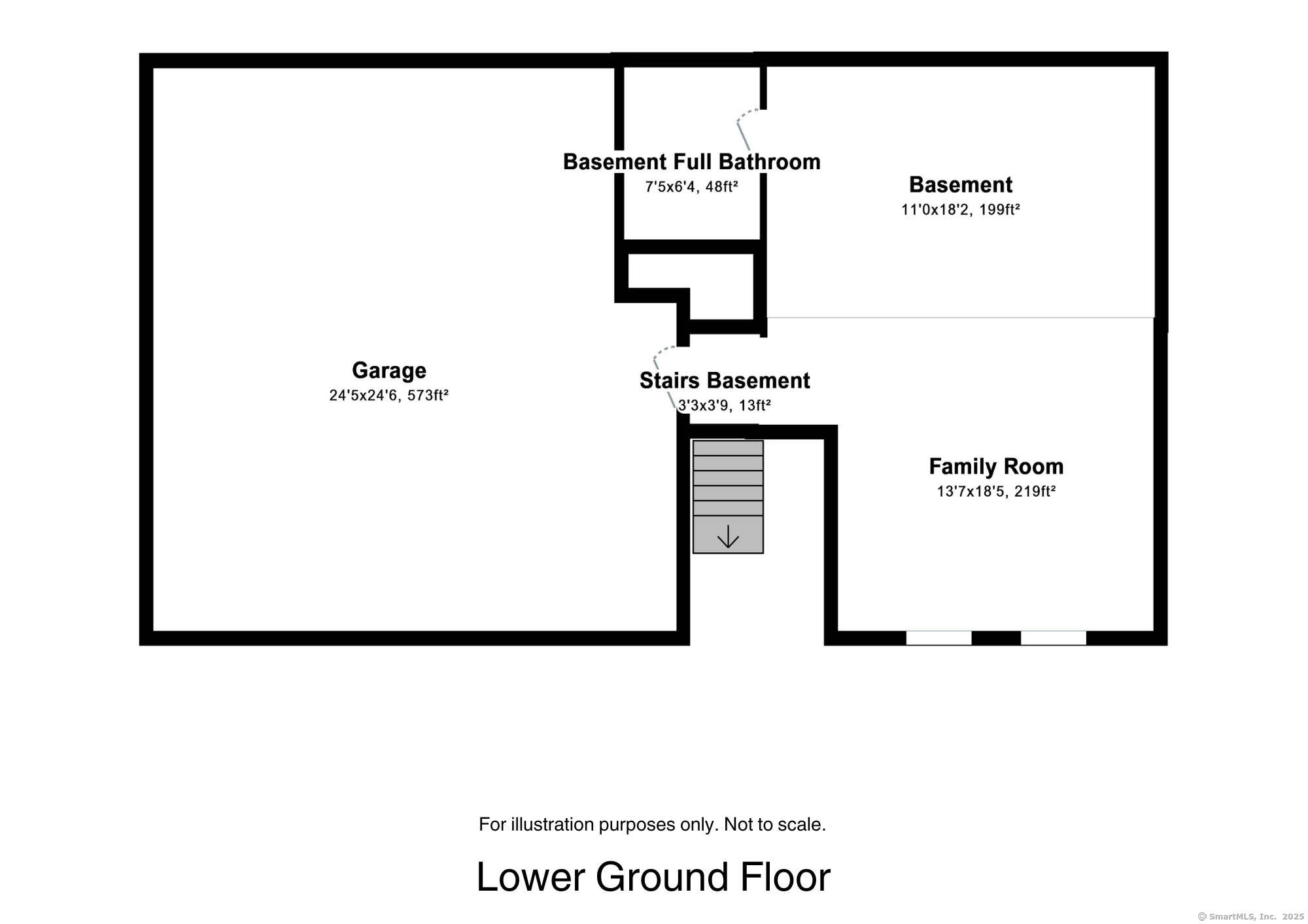 16 Hilltop Road Windsor, CT 06095 - Photo 31 of 31 Lower Level Floor Plan