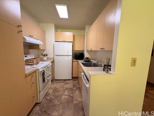 3161 Ala Ilima Street, Unit 107 Honolulu, HI 96818 - Photo 11 of 23 a kitchen with a refrigerator a stove top oven a sink and dishwasher