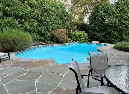 a view of swimming pool with lounge chair