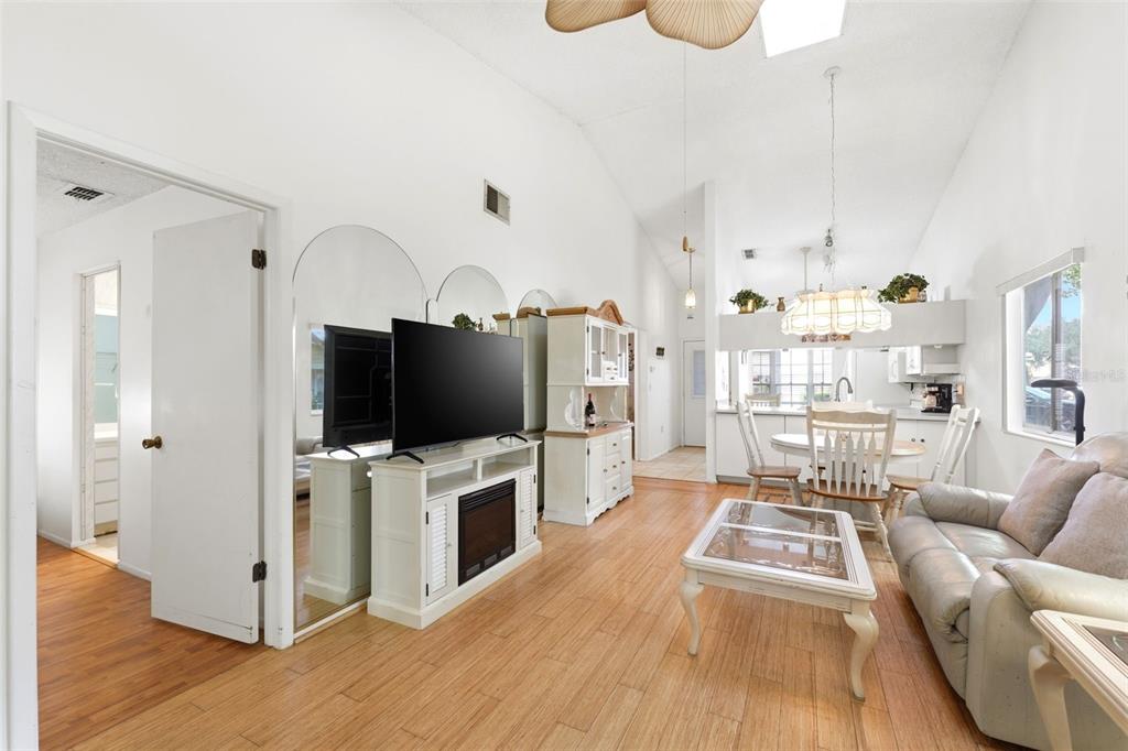 4544 Slippery Rock Road New Port Richey, FL 34653 - Photo 15 of 32 a living room with furniture and a flat screen tv