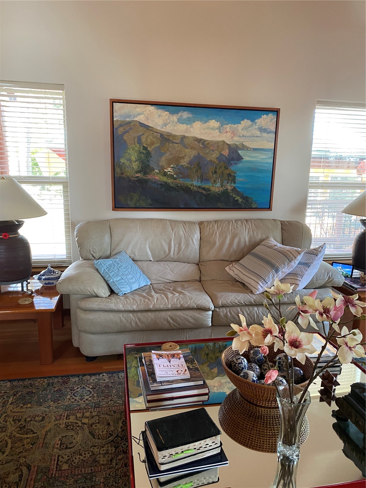 2204 41st Street Anacortes, WA 98221 - Photo 12 of 36 a living room with furniture and a floor to ceiling window