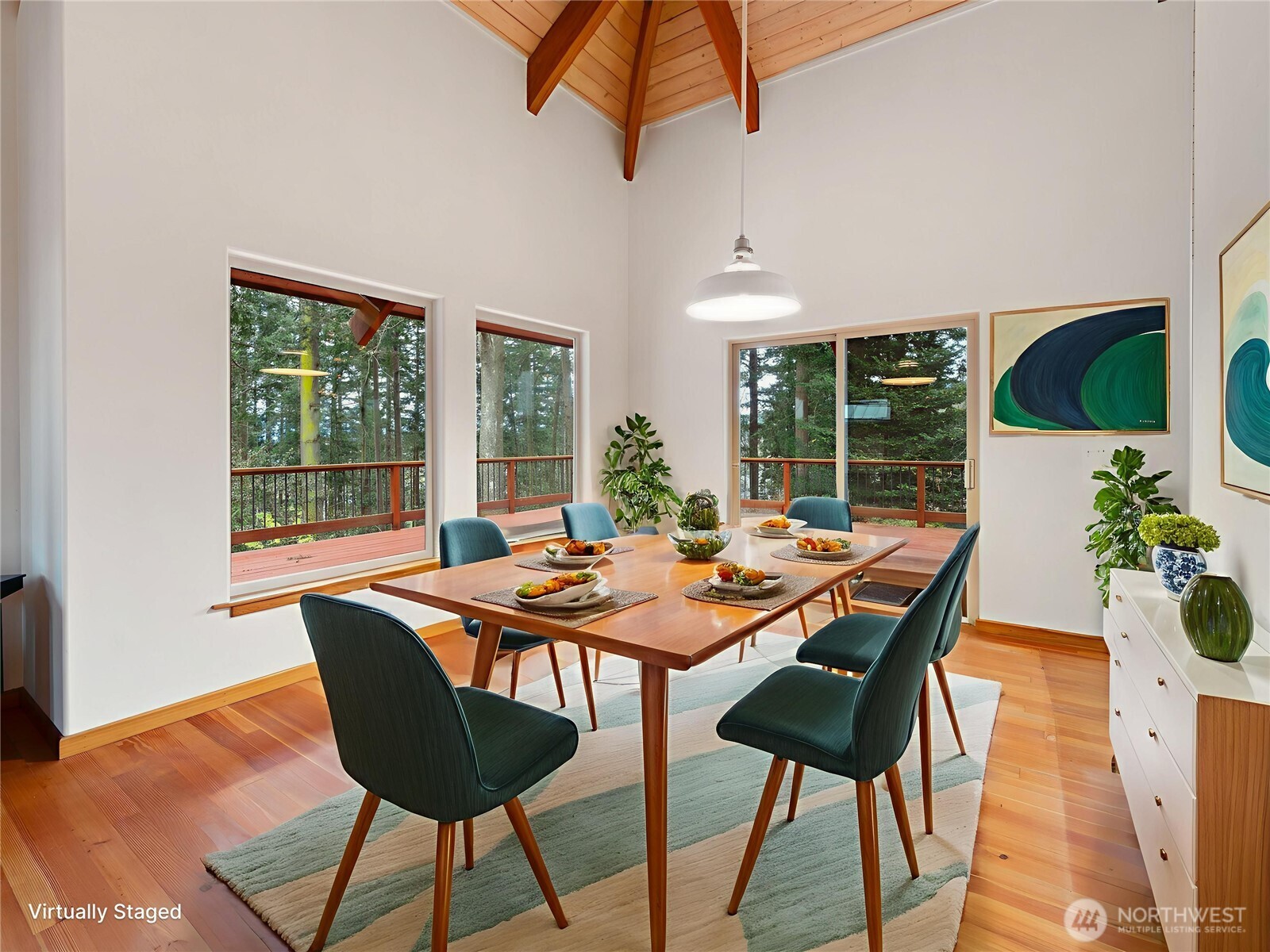 2204 41st Street Anacortes, WA 98221 - Photo 6 of 36 a view of a dining room with furniture window and outside view