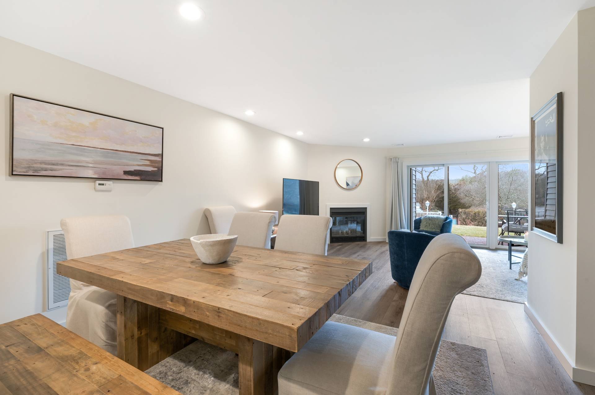 Undisclosed Address Westhampton, NY 11977 - Photo 7 of 18 a view of a dining room with furniture window and outside view