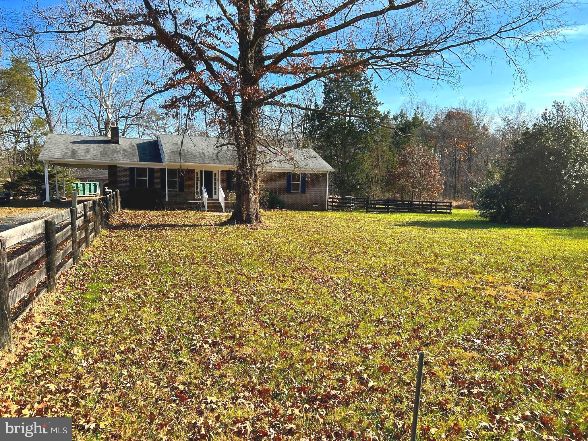 8307 Kines Road Warrenton, VA 20187 - Photo 7 of 46 Front of Home with Fenced Front Yard.
