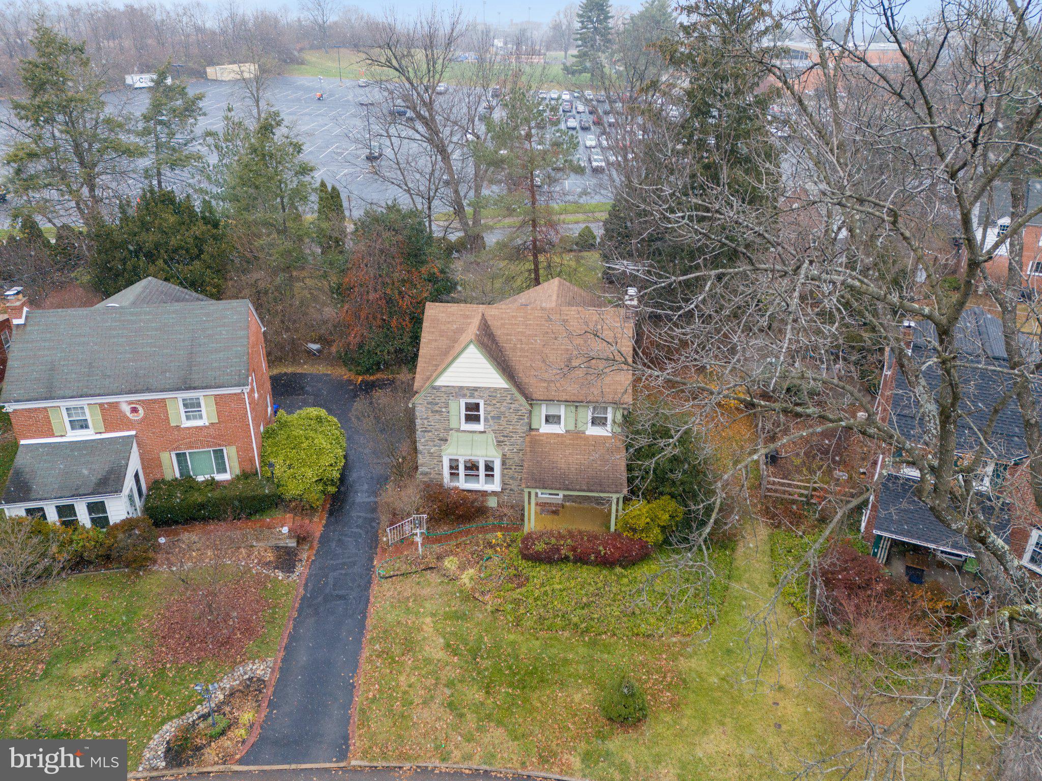 443 Old Farm Road Wyncote, PA 19095 - Photo 4 of 35 an aerial view of a house with a yard