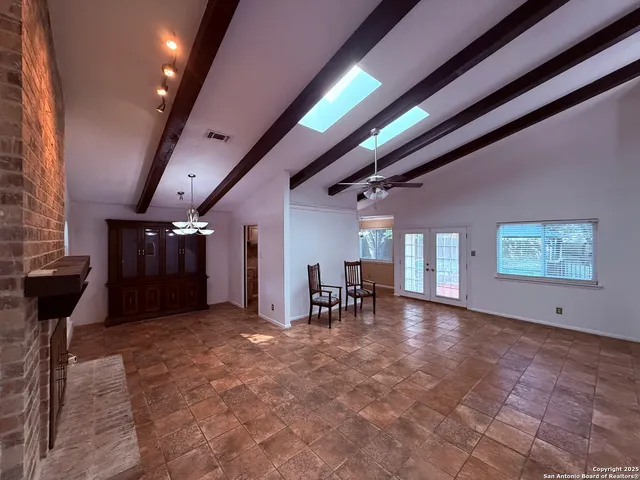 a view of an empty room