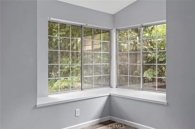 a view of a window in a room