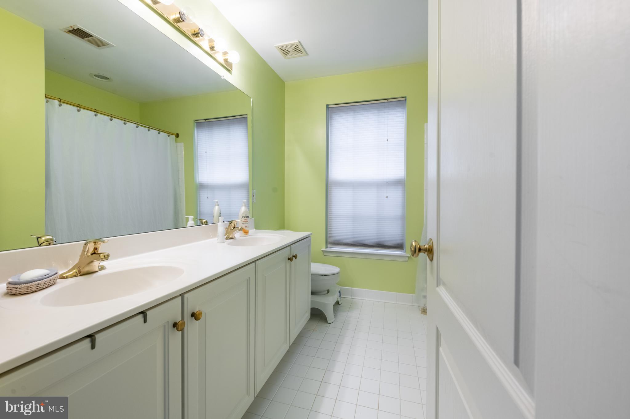 11 Manor Spring Court Silver Spring, MD 20906 - Photo 40 of 45 a bathroom with a sink a toilet and a mirror
