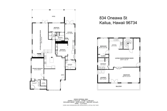 $1,595,000 | 834 Oneawa Street, Kailua, HI 96734