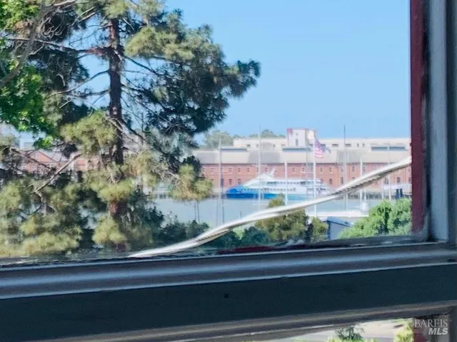 a view of a city from a window