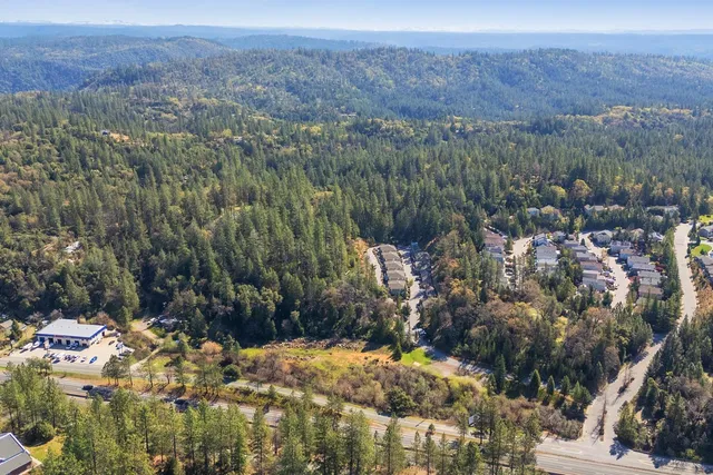 a view of city and mountain