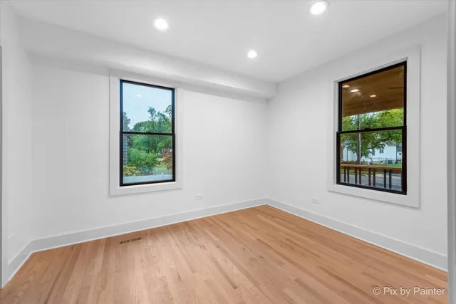 an empty room with window