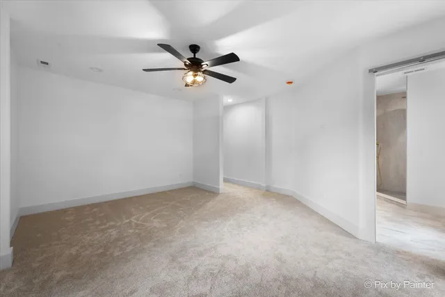 a view of an empty room