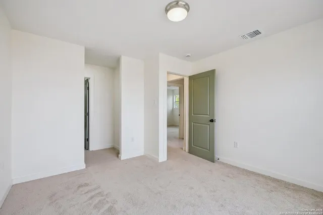 a view of an empty room