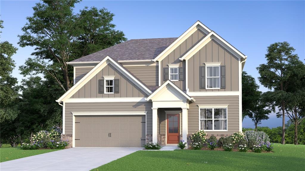 Rendering of the Laurel B Elevation that will be on this homesite.  (colors vary)