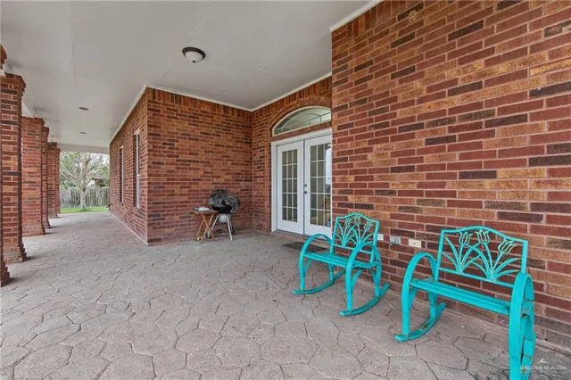 a view of outdoor seating space