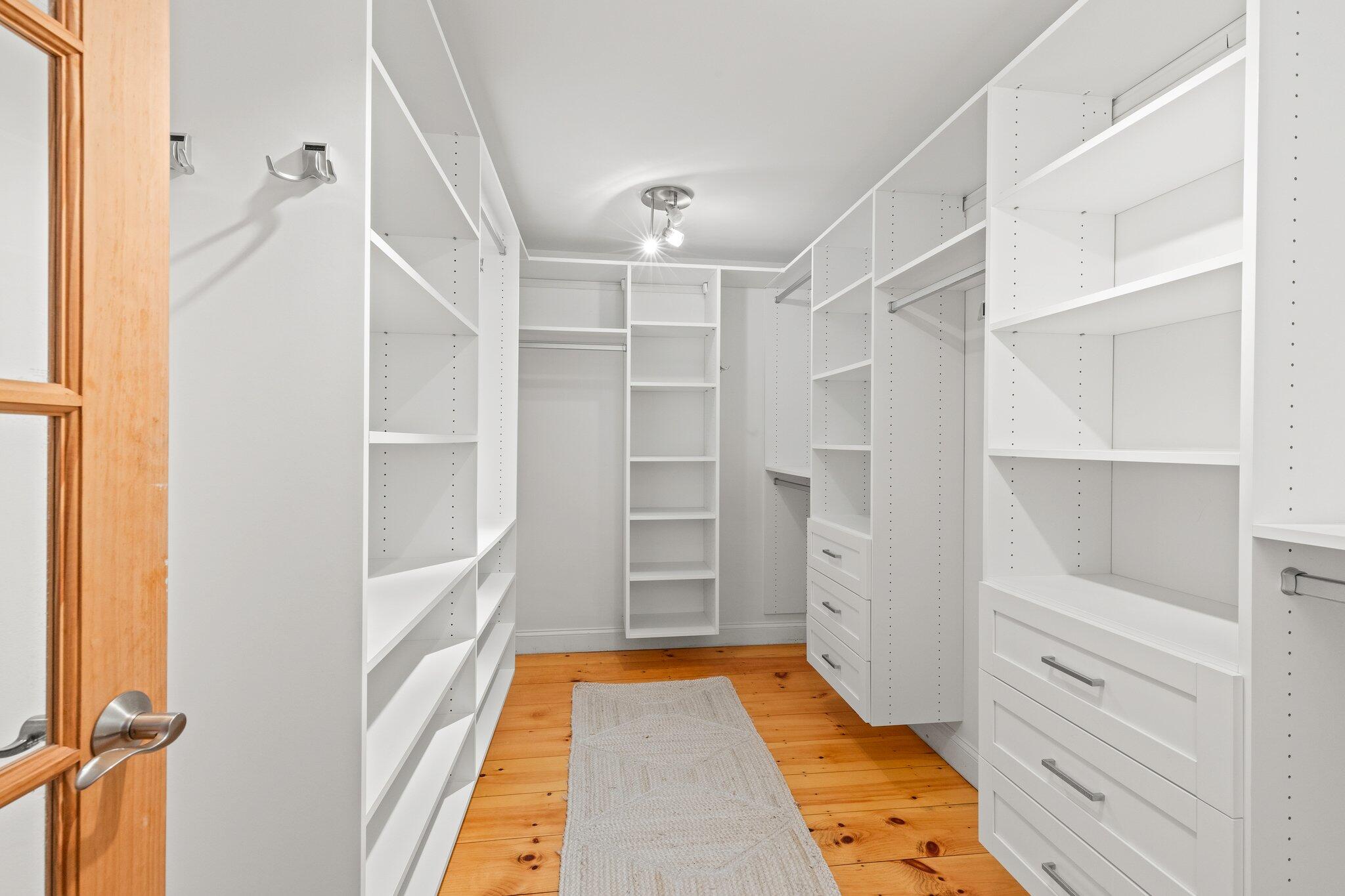 1756 Osterville West Barnstable Road West Barnstable, MA 02668 - Photo 29 of 62 a view of walk in closet with empty racks