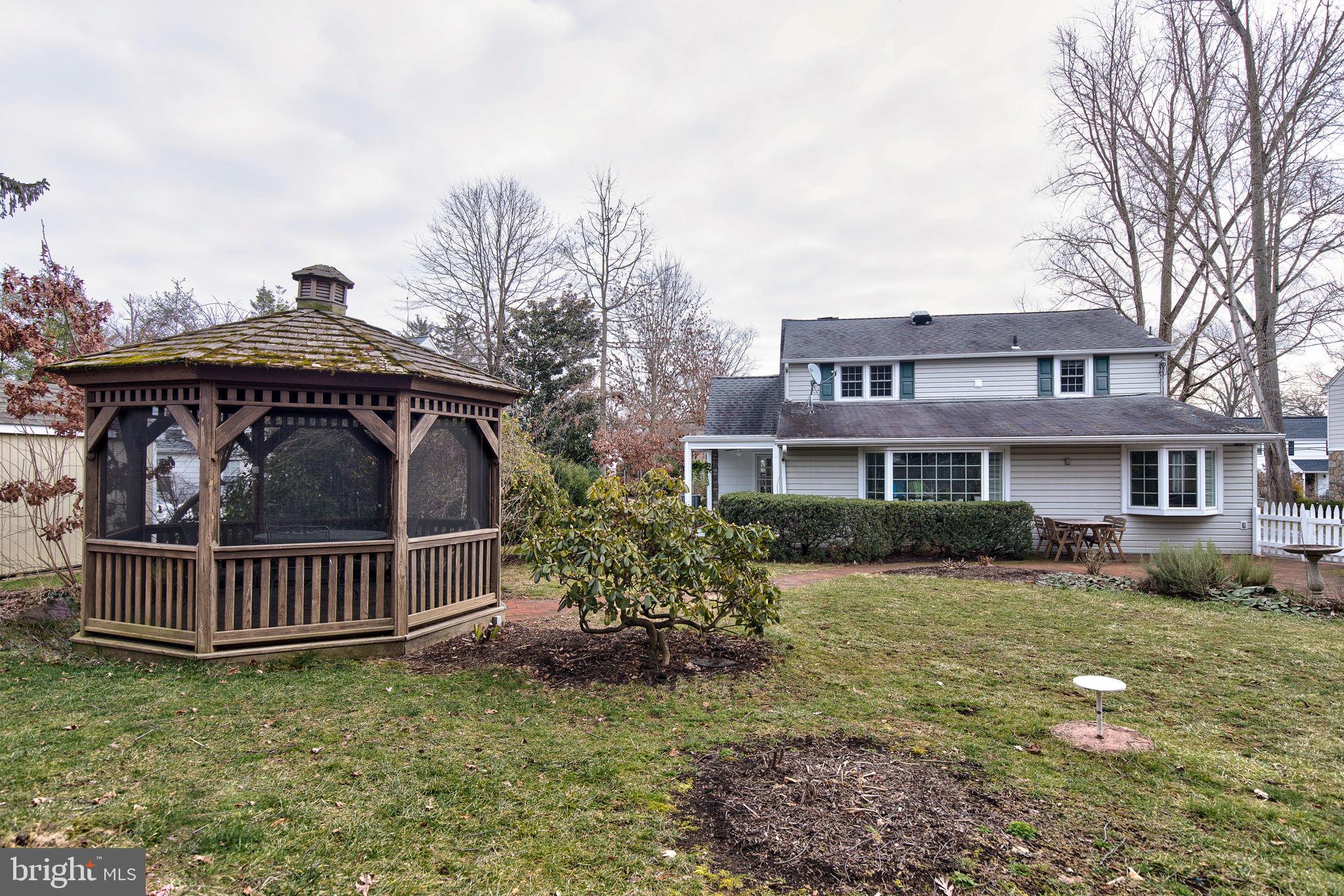 520 Rutgers Avenue Swarthmore, PA 19081 - Photo 35 of 37 Great big backyard (and screened pavilion)