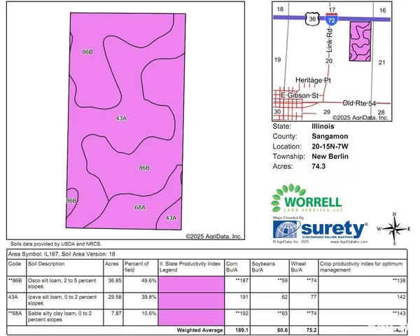 Tebbe Road, New Berlin, IL 62670
