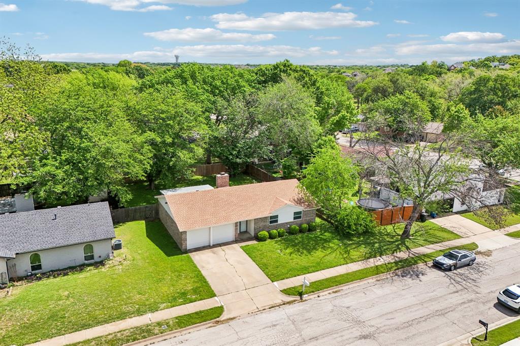 337 Apache Trail Keller, TX 76248 - Photo 26 of 36 an aerial view of a house with garden space and street view