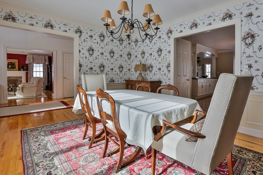 6 Powder House Lane Boxford, MA 01921 - Photo 12 of 30 a view of a dining room with furniture and wooden floor