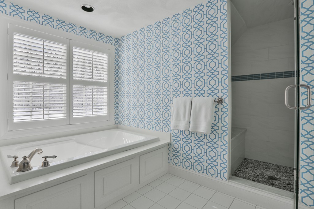6 Powder House Lane Boxford, MA 01921 - Photo 25 of 30 a bathroom with a shower and a sink