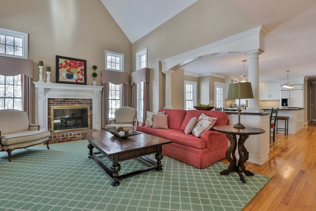 6 Powder House Lane Boxford, MA 01921 - Photo 4 of 30 a living room with furniture and a fireplace