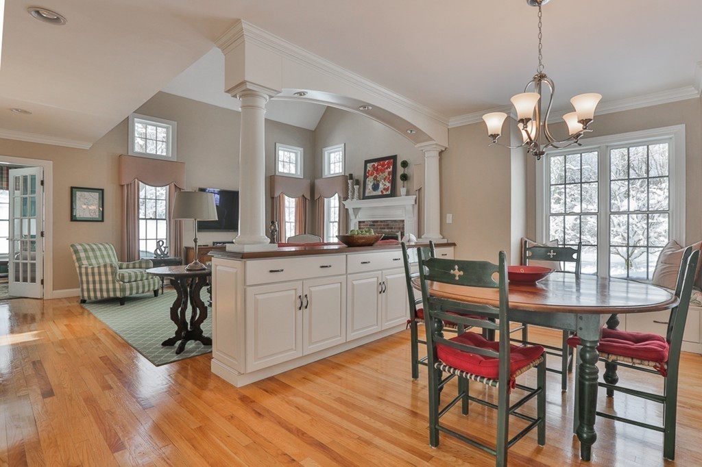 6 Powder House Lane Boxford, MA 01921 - Photo 6 of 30 a view of a dining room with furniture window and wooden floor