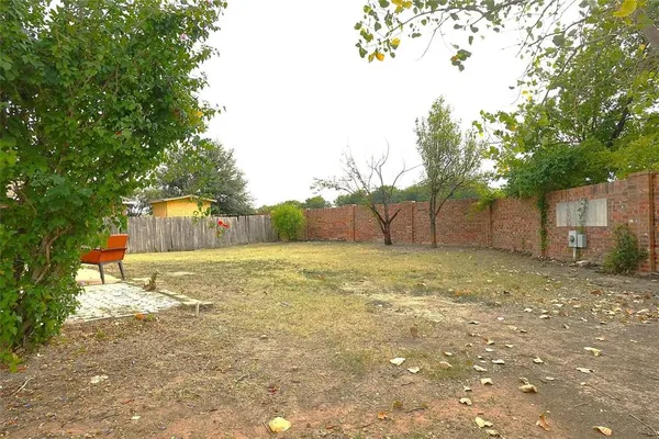 a backyard of a house