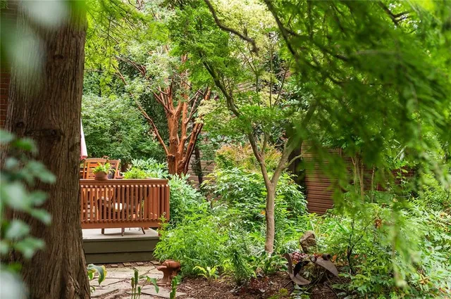 a view of a porch with a yard
