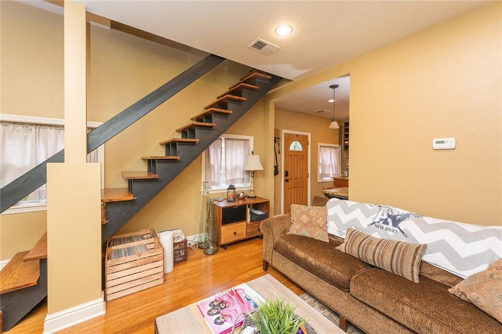2220 Sarah Street, Unit 2 Pittsburgh, PA 15203 - Photo 8 of 34 a living room with furniture and wooden floor