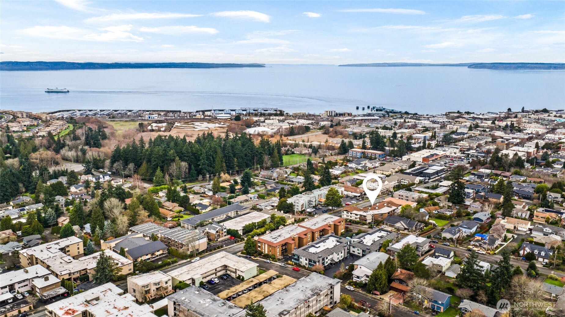 505 Pine Street, Unit 301 Edmonds, WA 98020 - Photo 38 of 40 an aerial view of a city