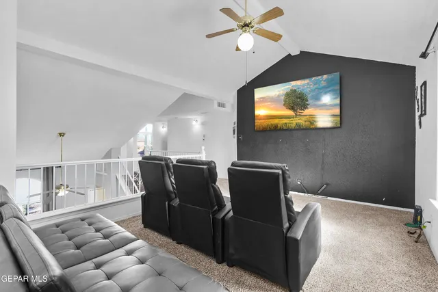 a view of a livingroom with furniture