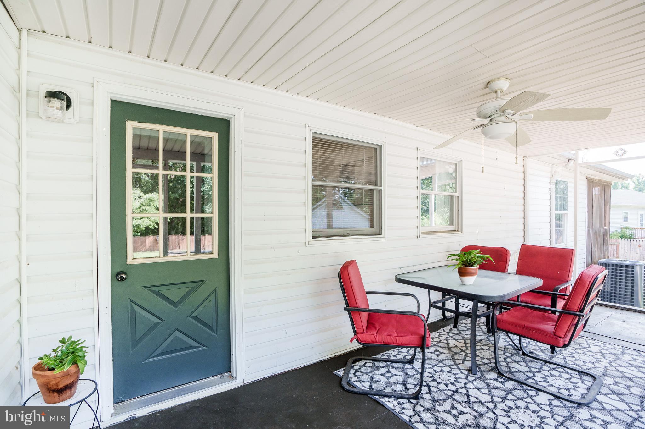 524 Bailiff Road North East, MD 21901 - Photo 13 of 17 Screened in back porch with ceiling fan