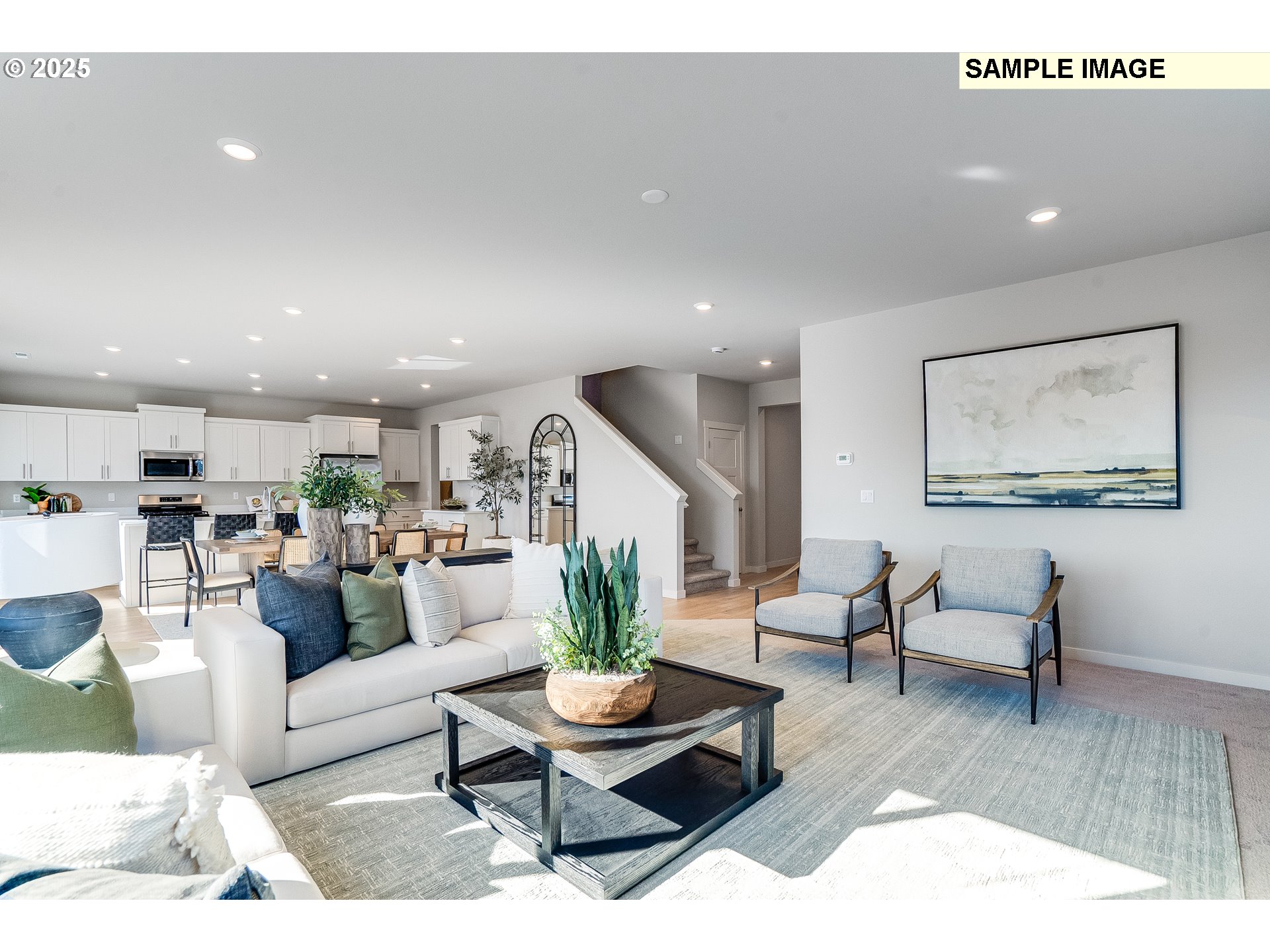 16698 Southwest Rubicon Lane Portland, OR 97224 - Photo 8 of 28 a living room with furniture and a view of kitchen