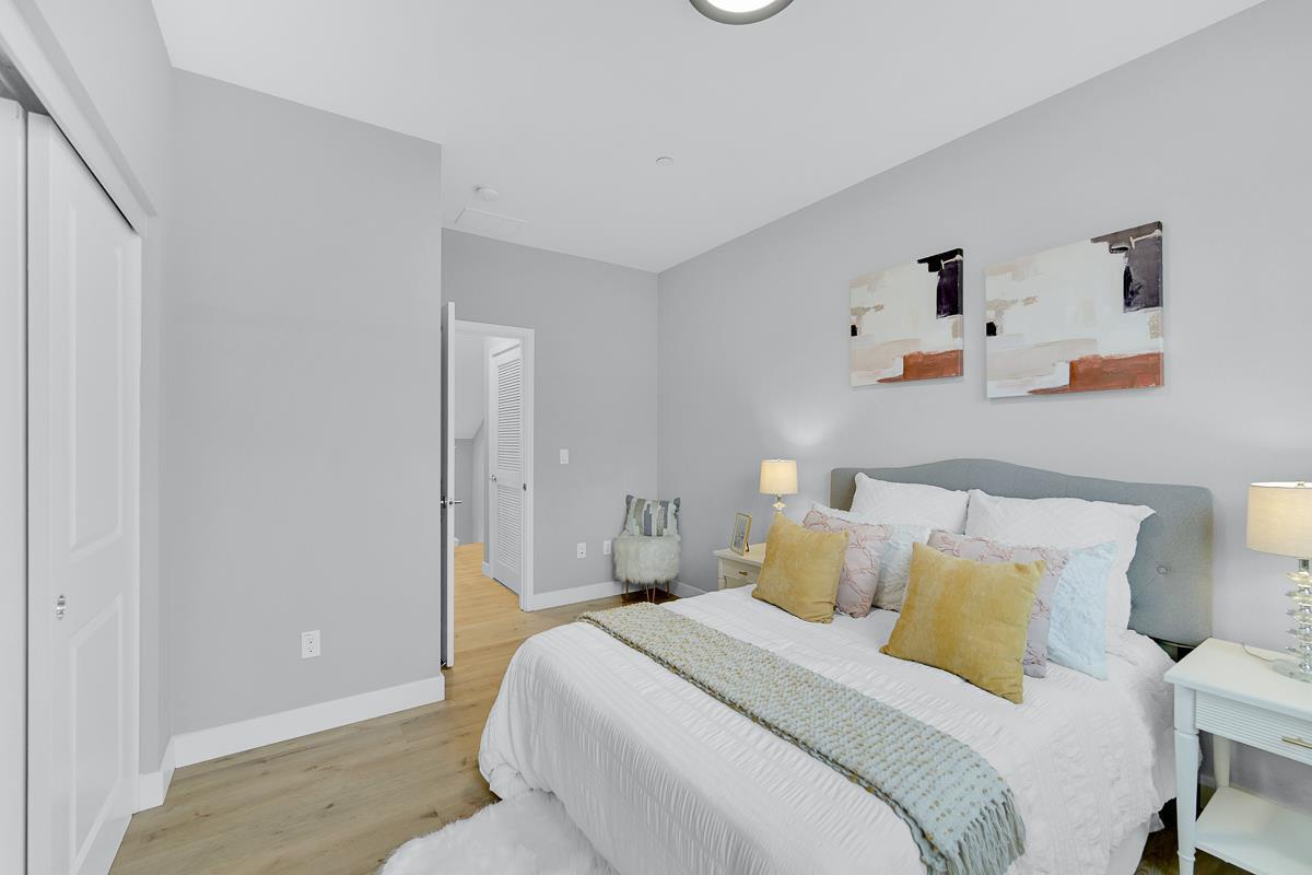 334 Circuit Way Mountain View, CA 94043 - Photo 22 of 48 a bedroom with a bed and a cabinets