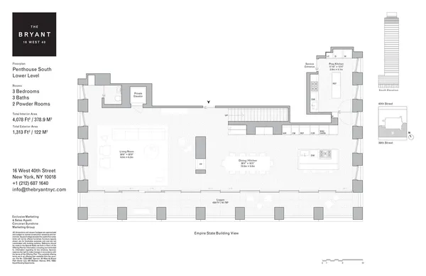 $14,950,000 | 16 West 40th Street, Unit PHS | Bryant Park
